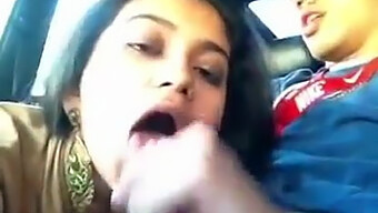 Indian Couple Enjoys Outdoor Oral Pleasure