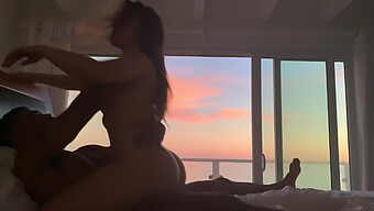 Interracial Couple Enjoys Doggy Style On Malibu Balcony